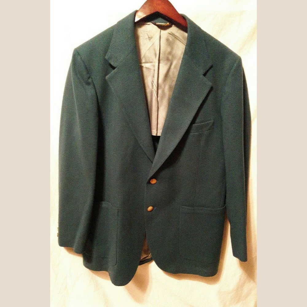 VINTAGE ANDERSONLITTLE BLAZER MENS -- Blue 1970s